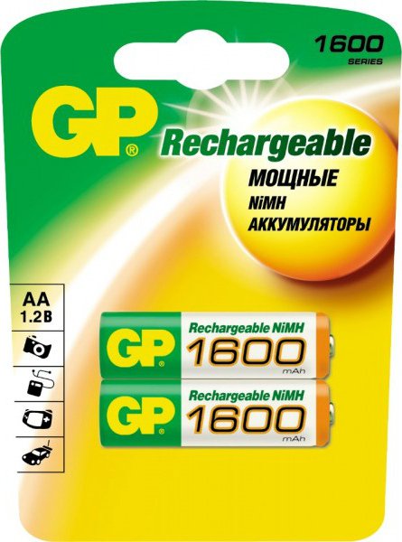 Аккумулятор GP R06 1600 AAHC BL2